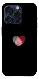 Чехол Fingerprint heart для iPhone 15 Pro