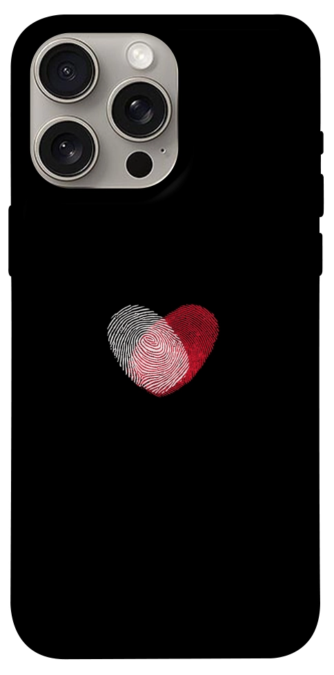 Чехол Fingerprint heart для iPhone 15 Pro Max