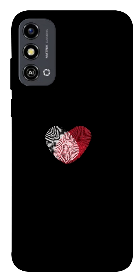 Чохол Fingerprint heart для ZTE Blade A53