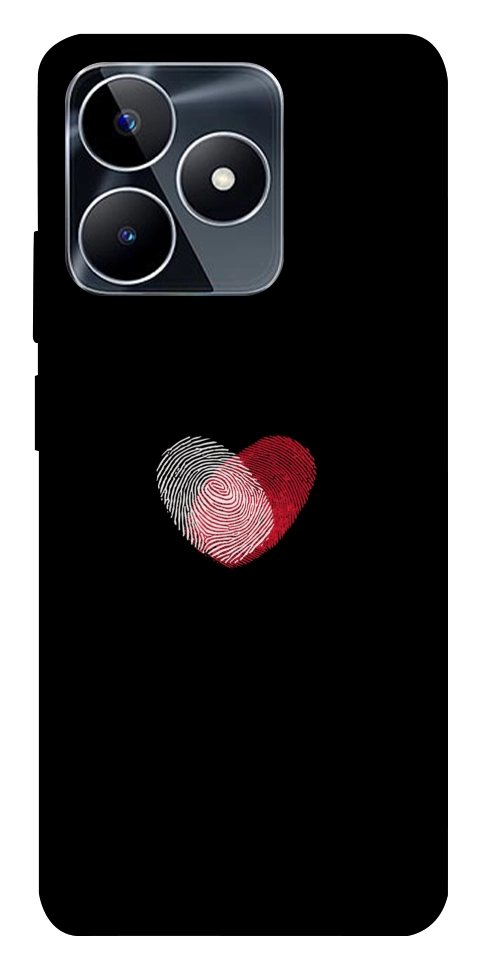 Чехол Fingerprint heart для Realme C53