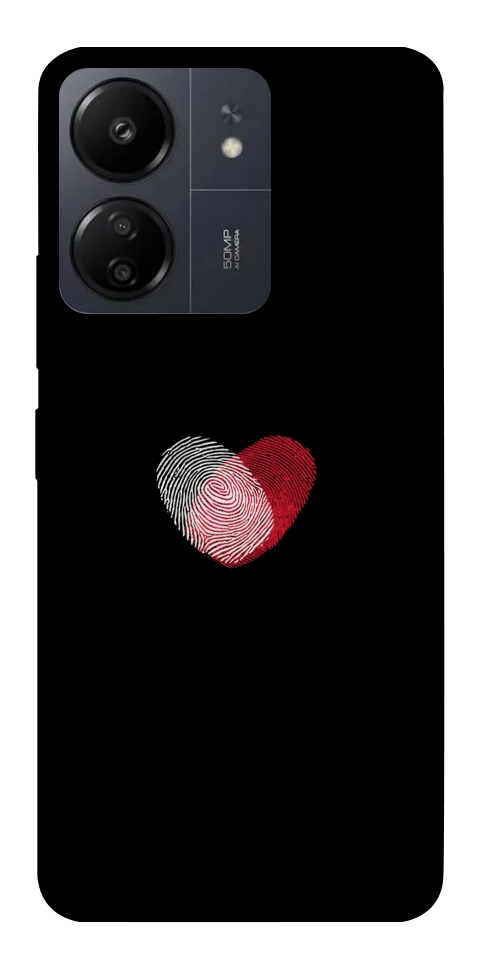 Чехол Fingerprint heart для Xiaomi Redmi 13C