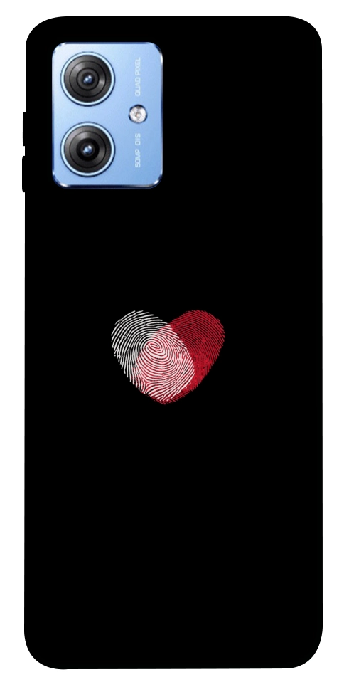 Чехол Fingerprint heart для Motorola Moto G84