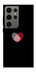 Чохол Fingerprint heart для Galaxy S24 Ultra