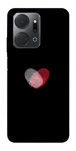 Чехол Fingerprint heart для Huawei Honor X7a