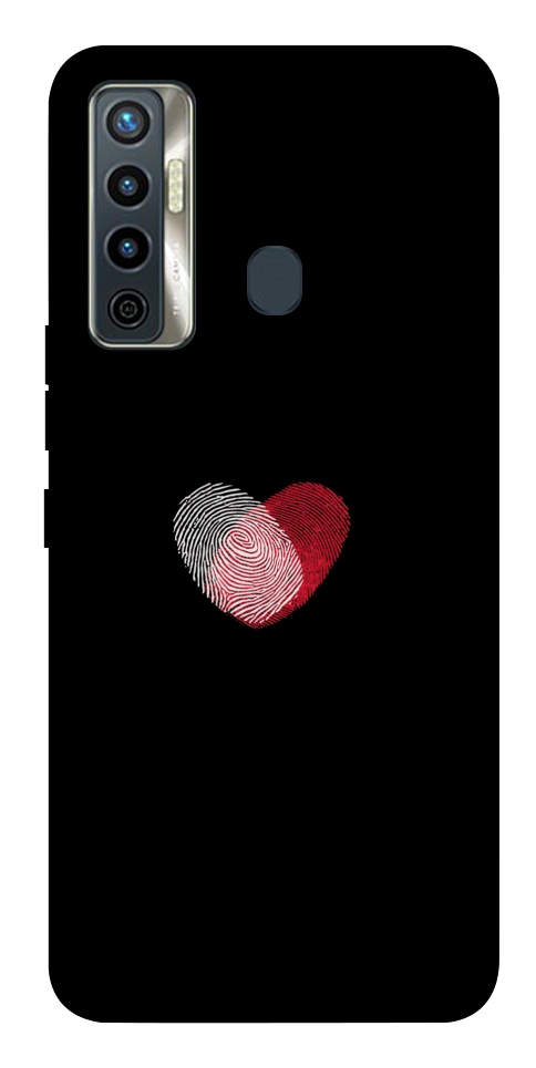 Чехол Fingerprint heart для TECNO Camon 17