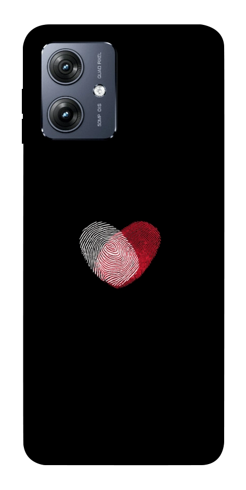 Чохол Fingerprint heart для Motorola Moto G54