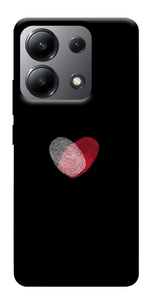 Чохол Fingerprint heart для Xiaomi Redmi Note 13 4G