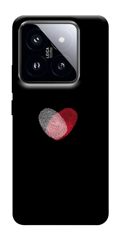 Чохол Fingerprint heart для Xiaomi 14 Pro