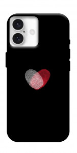 Чехол Fingerprint heart для iPhone 16