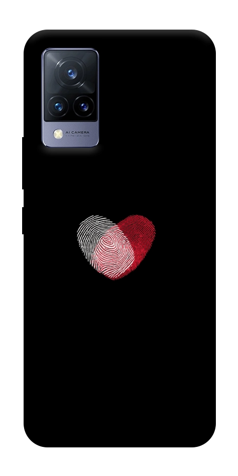 Чехол Fingerprint heart для Vivo V21