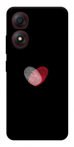 Чохол Fingerprint heart для ZTE Blade A34 4G