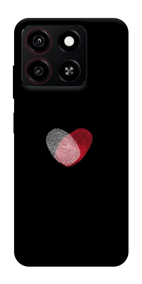 Чехол Fingerprint heart для ZTE Blade A35 4G