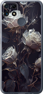 Чехол для Realme C25s Рози 2 (Black)