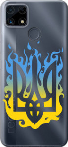 Чохол для Realme C25s Герб v1 (Жовтий)
