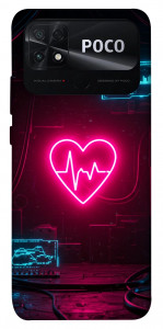 Чехол Neon heart для Xiaomi Poco C40