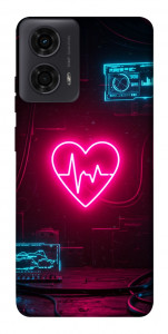 Чохол Neon heart для Motorola Moto G24