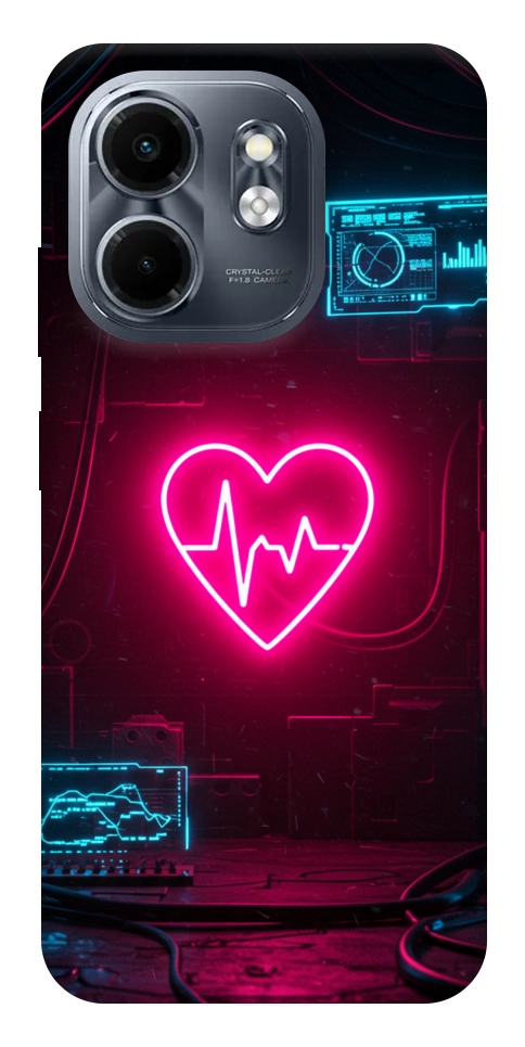 Чехол Neon heart для Infinix Smart 9 4G