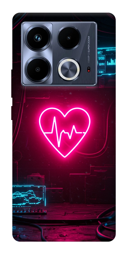 Чехол Neon heart для Infinix Note 40 4G