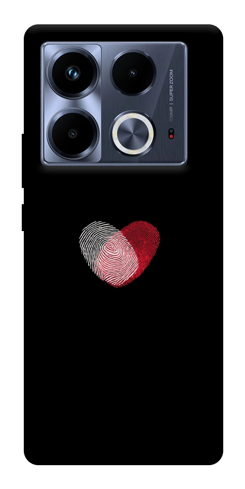 Чехол Fingerprint heart для Infinix Note 40 4G