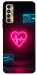 Чохол Neon heart для TECNO Camon 17P