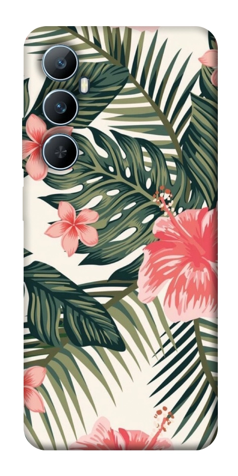 Чехол Tropic flowers для Realme C65 4G