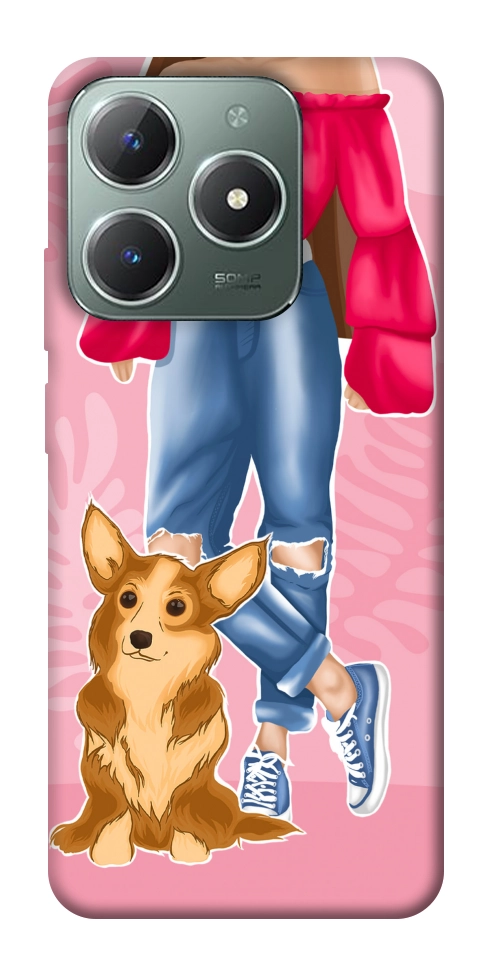 Чехол Girl and corgi для Realme C61