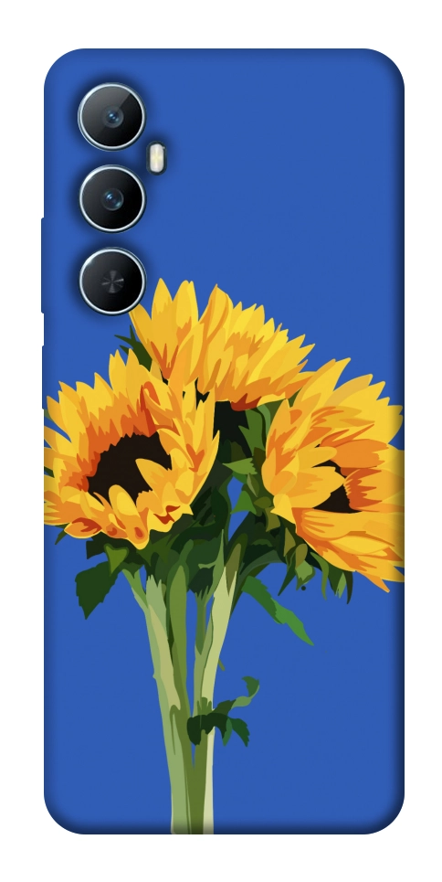 Чехол Bouquet of sunflowers для Realme C65 4G