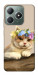 Чохол Cat in flowers для Realme C61