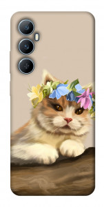 Чехол Cat in flowers для Realme C65 4G