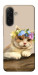 Чохол Cat in flowers для Galaxy A26 5G