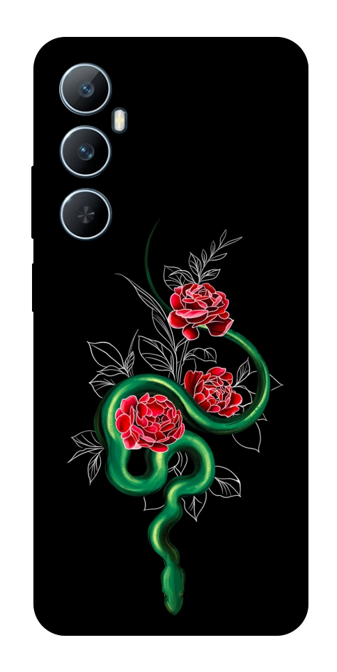 Чехол Snake in flowers для Realme C65 4G