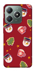 Чехол Christmas pattern для Realme C61