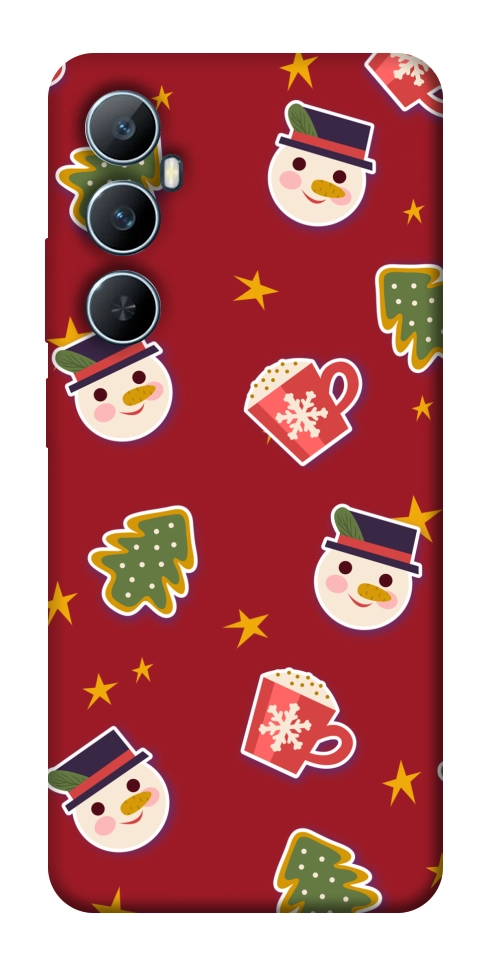 Чехол Christmas pattern для Realme C65 4G