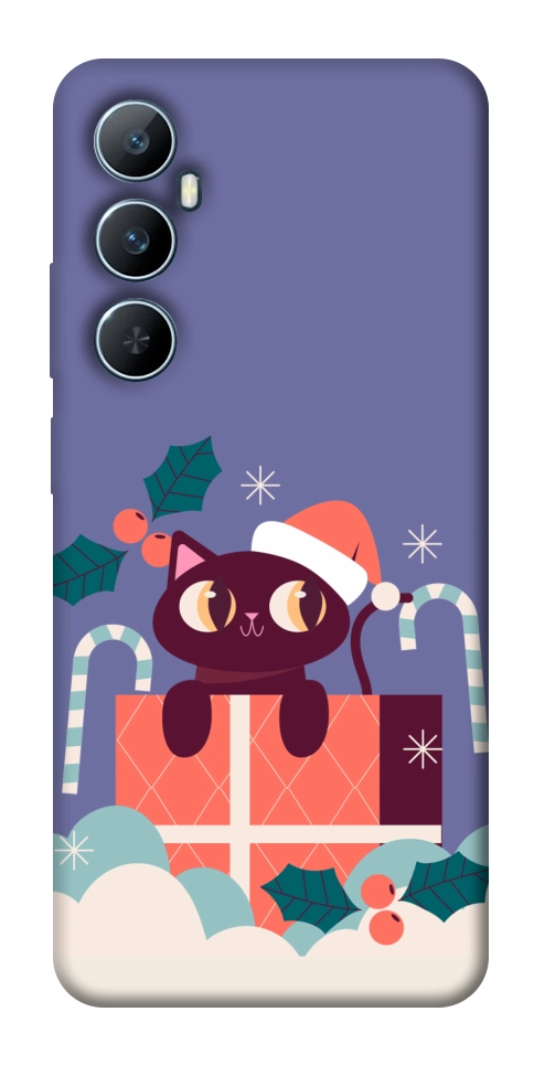 Чехол Christmas cat для Realme C65 4G