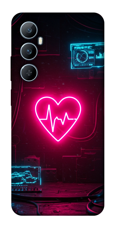 Чохол Neon heart для Realme C65 4G