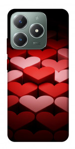 Чехол Hearts pattern для Realme C61