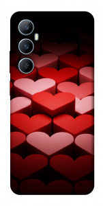 Чехол Hearts pattern для Realme C65 4G