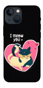 Чохол I meou you Love для iPhone 13 mini