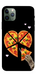 Чехол Pizza Love Cat для iPhone 11 Pro