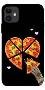 Чохол Pizza Love Cat для iPhone 11