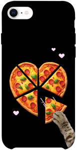 Чехол Pizza Love Cat для iPhone SE (2020)