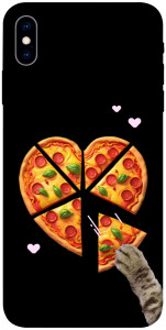 Чохол Pizza Love Cat для iPhone X