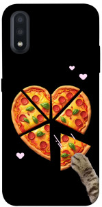 Чехол Pizza Love Cat для Galaxy A01