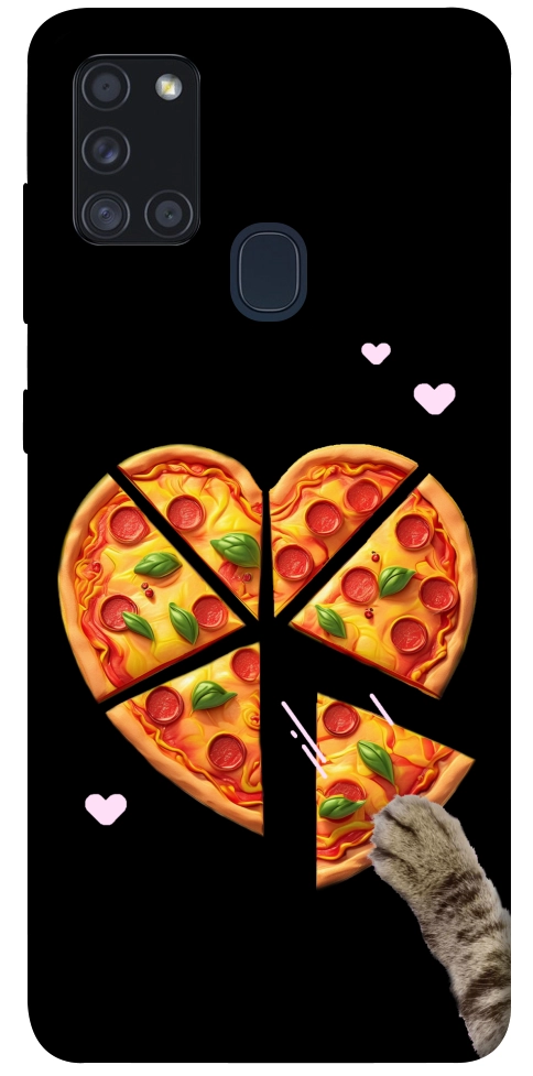 Чехол Pizza Love Cat для Galaxy A21s (2020)