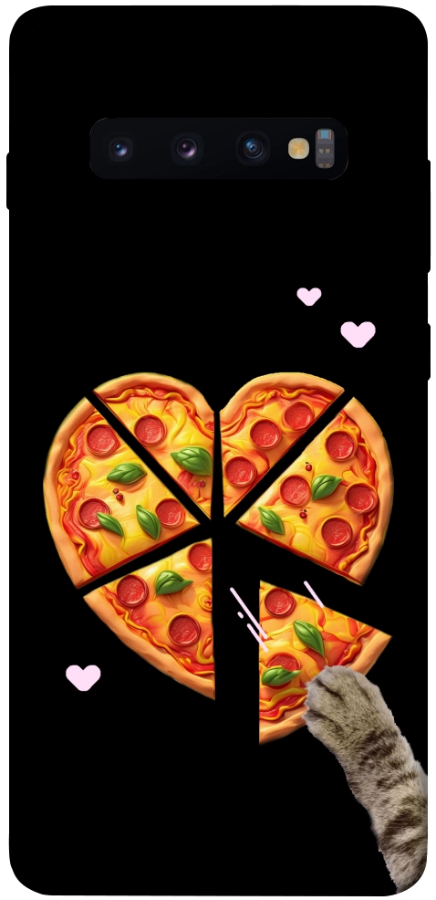 Чехол Pizza Love Cat для Galaxy S10 Plus (2019)