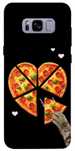 Чехол Pizza Love Cat для Galaxy S8+