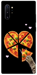 Чохол Pizza Love Cat для Galaxy Note 10+ (2019)