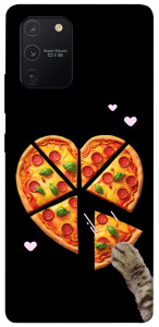 Чохол Pizza Love Cat для Galaxy S10 Lite (2020)