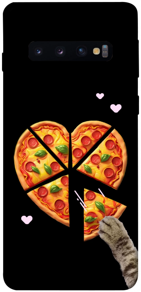 Чехол Pizza Love Cat для Galaxy S10 (2019)