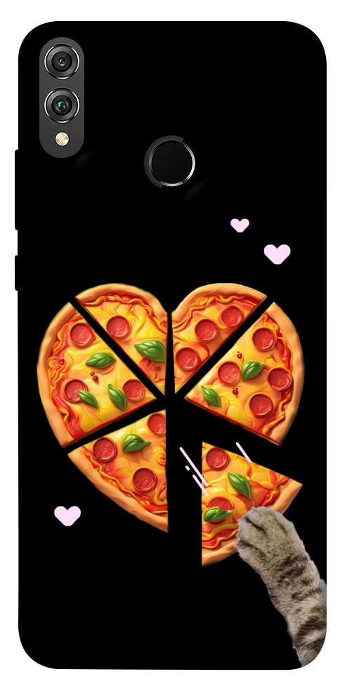 Чохол Pizza Love Cat для Huawei Honor 8X